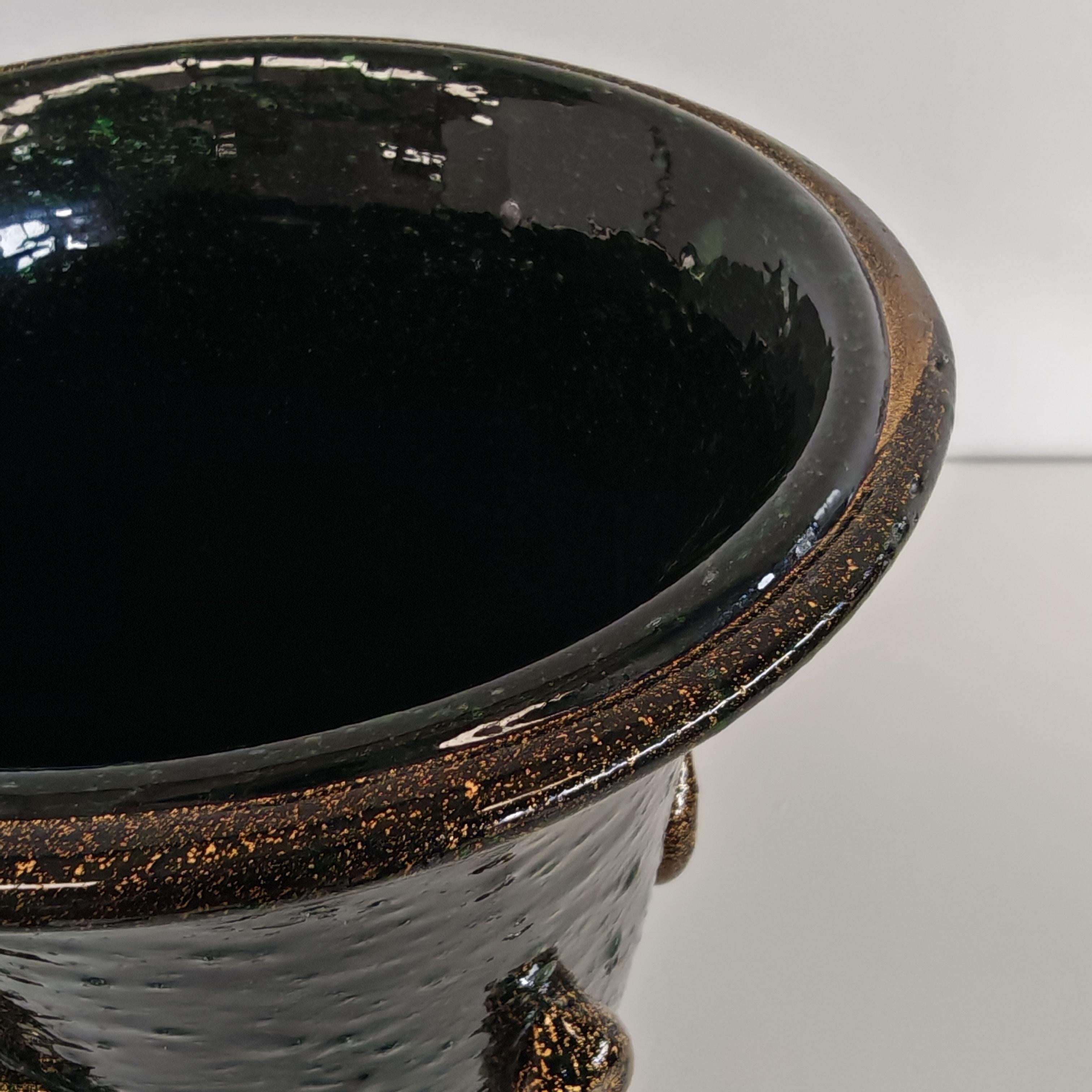 Murano Kunstvase 'pulegoso' Napoleone Martinuzzi für Venini 1930er Jahre im Angebot 9