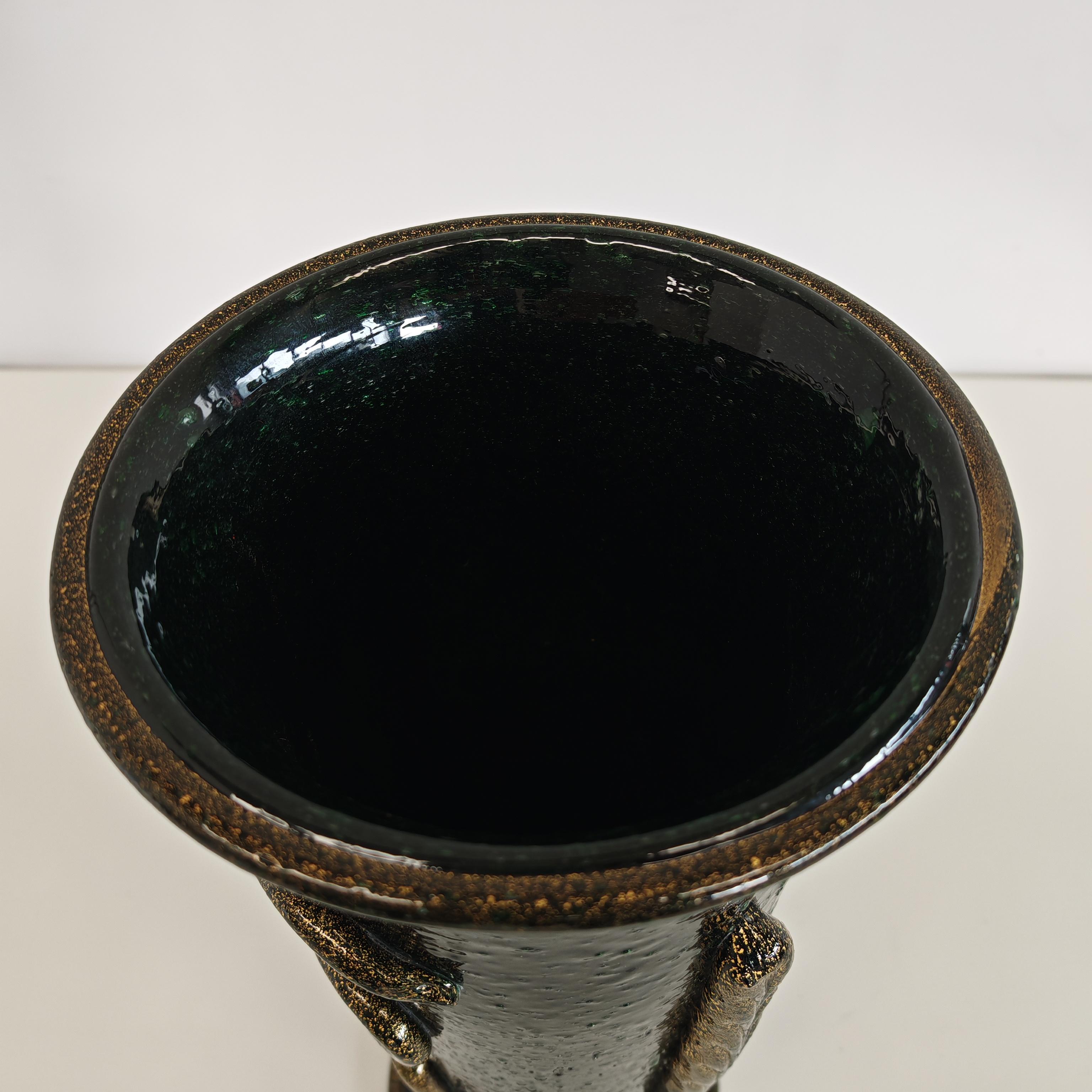 Murano Kunstvase 'pulegoso' Napoleone Martinuzzi für Venini 1930er Jahre im Angebot 10