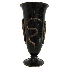 Murano Kunstvase 'pulegoso' Napoleone Martinuzzi für Venini 1930er Jahre