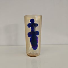 vaso artistico murano Venini Fulvio Bianconi serie "a Macchie" anni 50