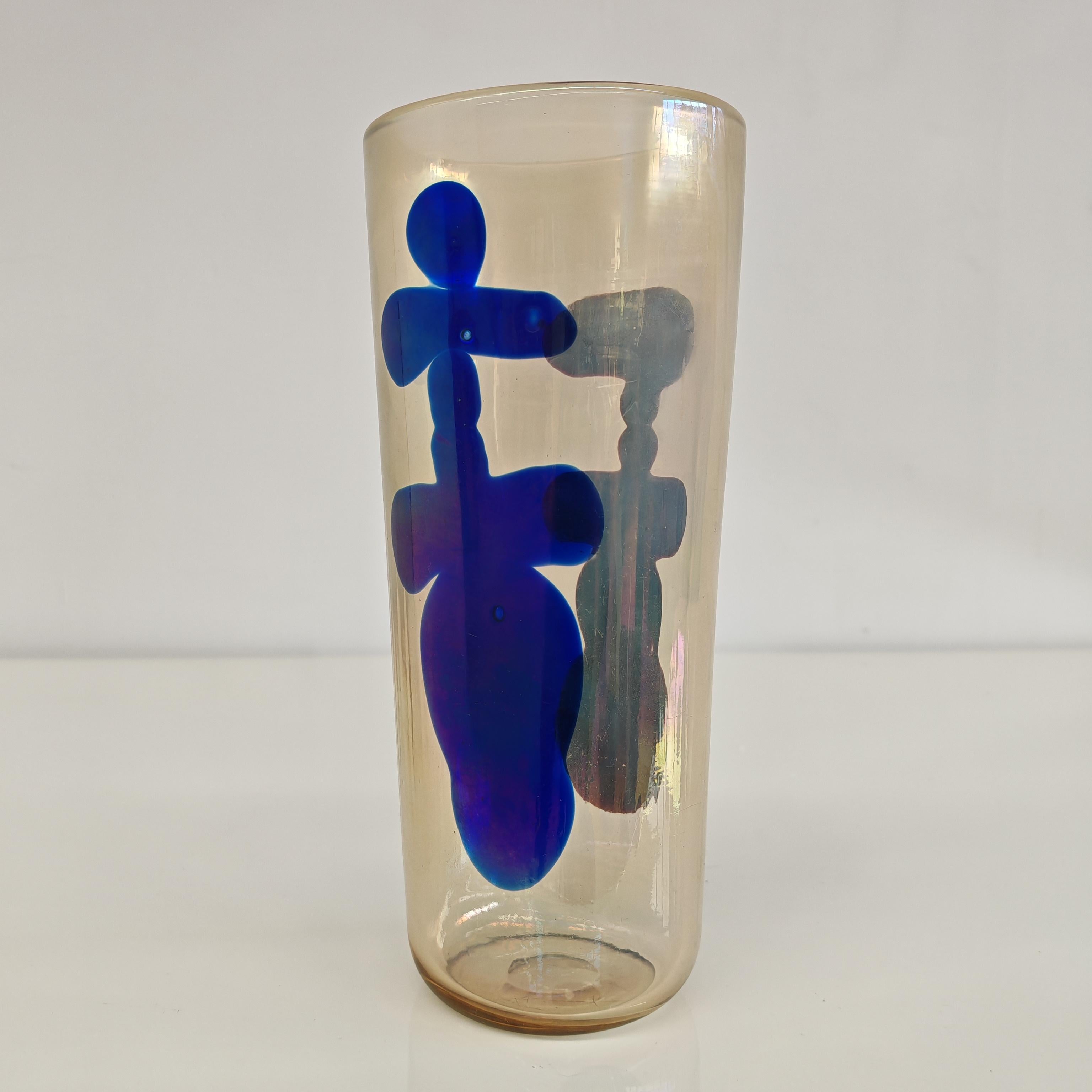Italian venini Fulvio Bianconi artistic murano vase series 
