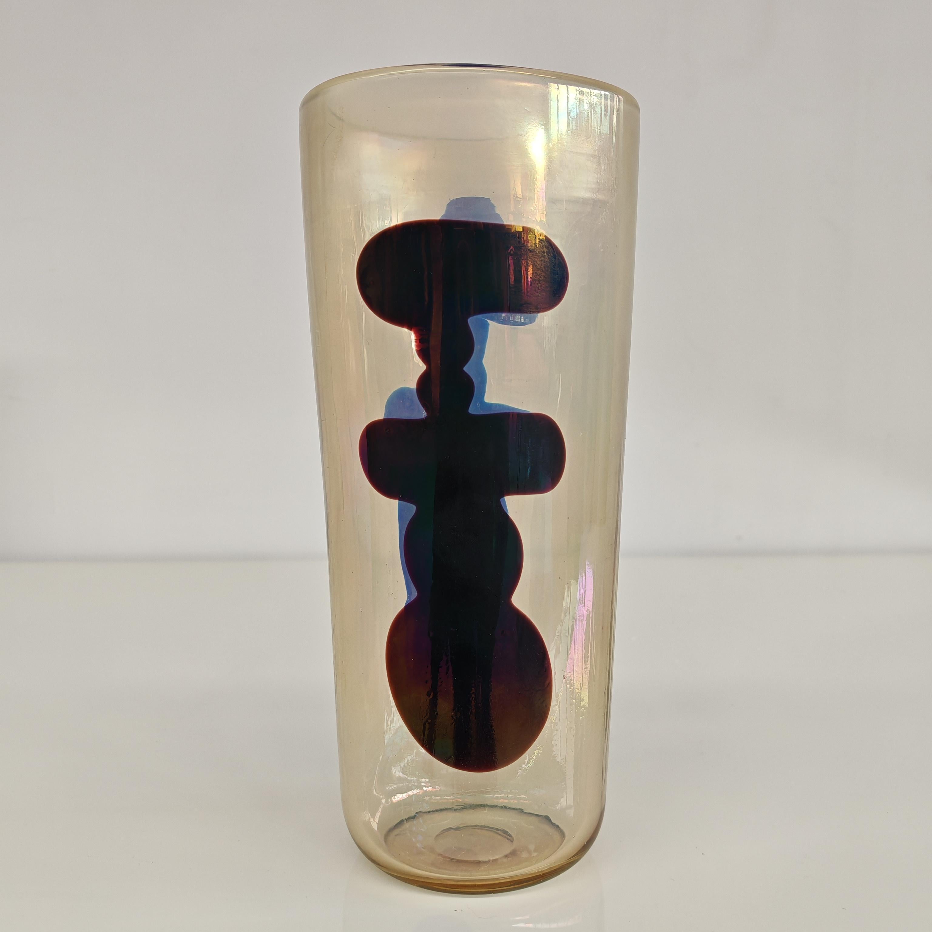 Murano Glass venini Fulvio Bianconi artistic murano vase series 