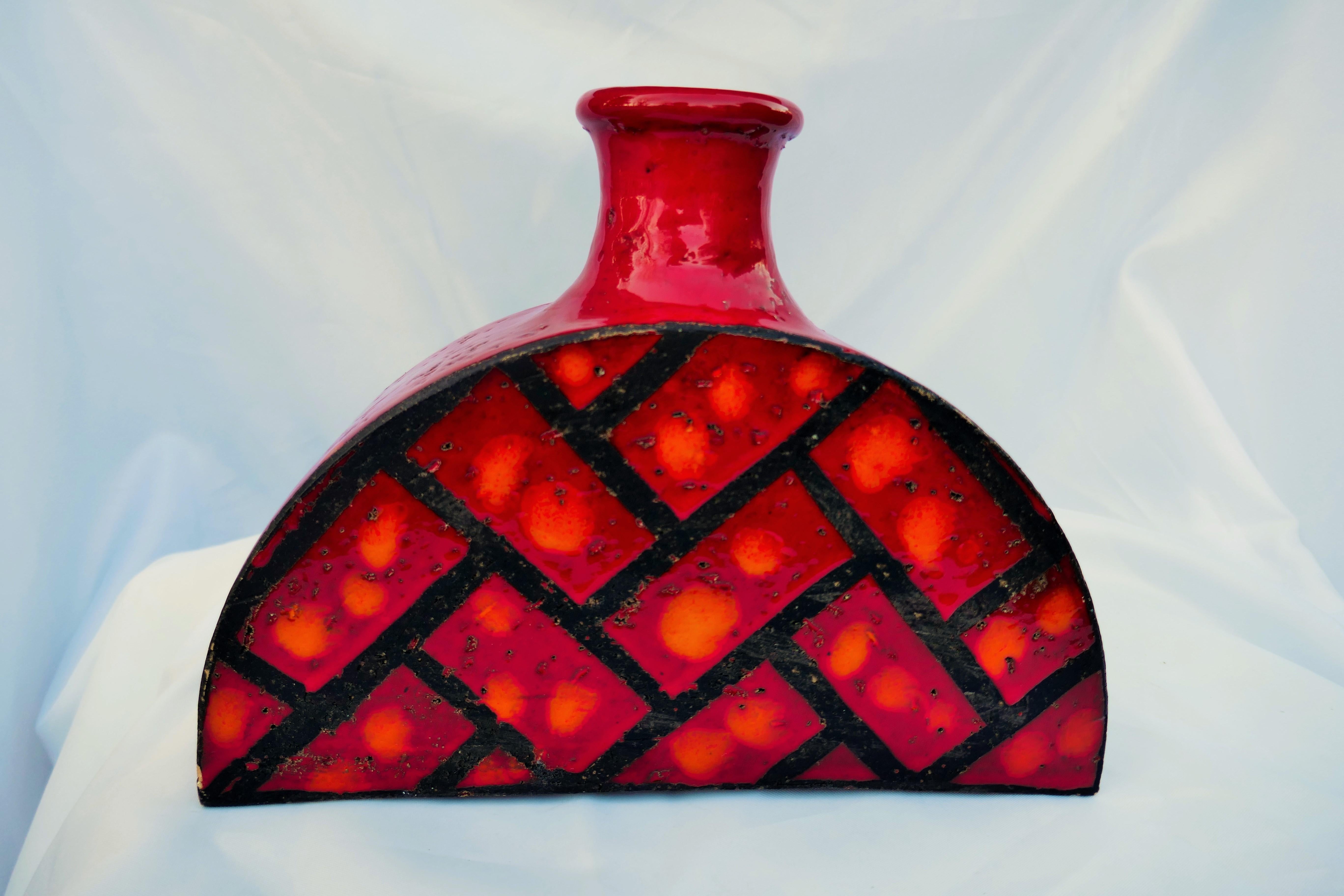 Italian Vaso attribuito ad Aldo Londi / Bitossi per Raymor For Sale