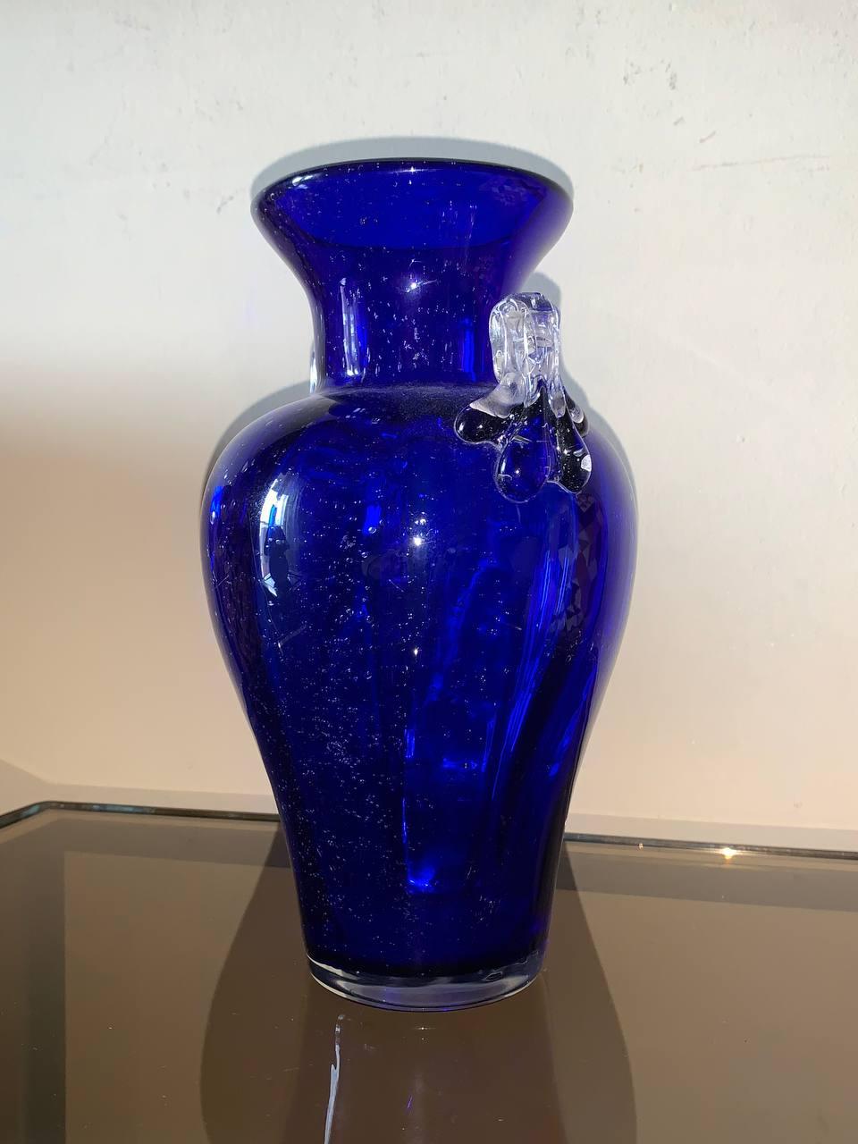 Barovier-Vase aus gewölbtem Muranoglas von 1940 im Zustand „Gut“ im Angebot in Palermo, IT