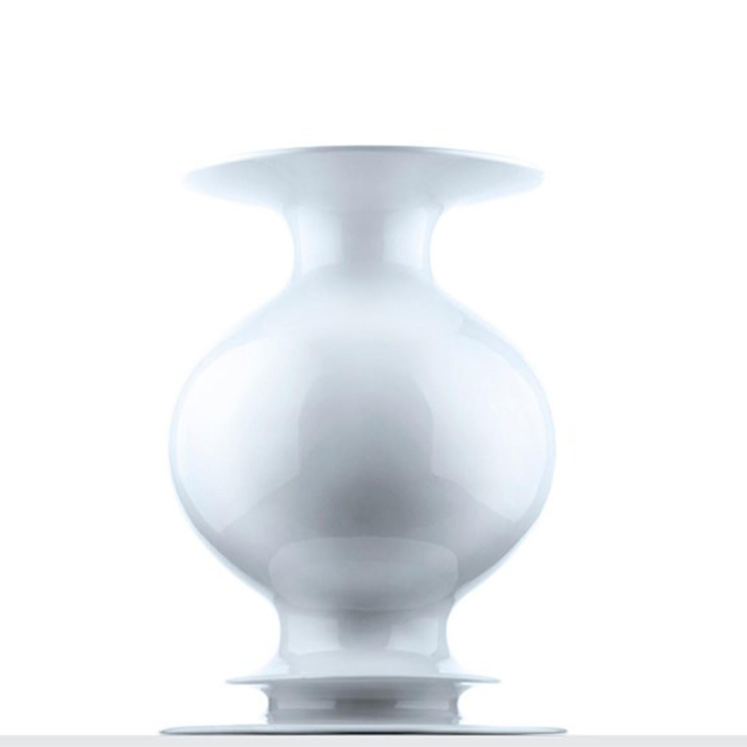 Vaso Bianco, weiße Keramikvase von Michele De Lucchi (21. Jahrhundert und zeitgenössisch) im Angebot