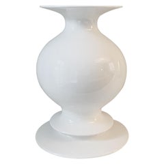 Vaso Bianco, Ceramic White Vase by Michele De Lucchi