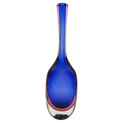 Vaso "Bottiglia" in vetro di Murano di Archimede Seguso, 1980, Italia