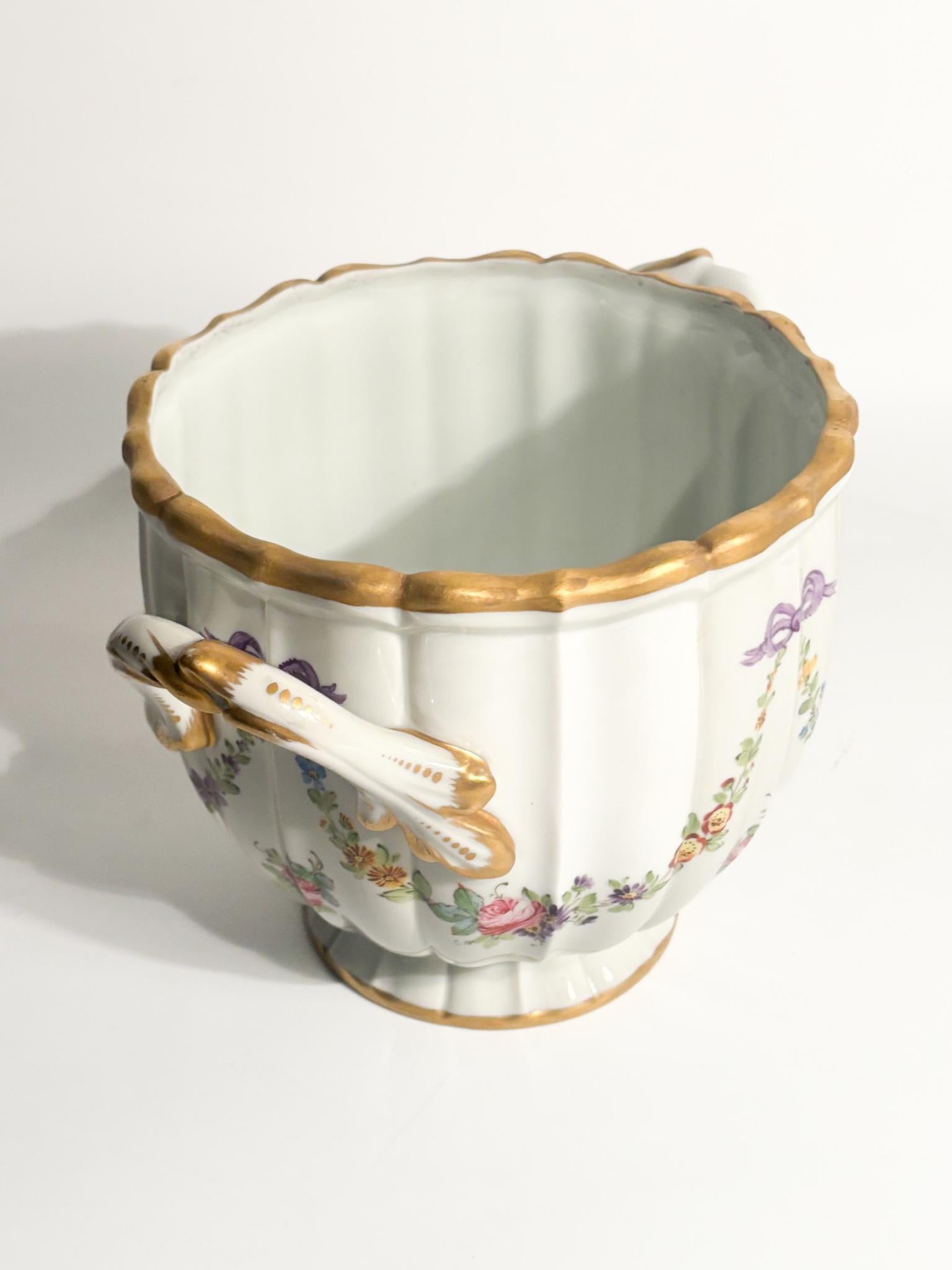 Vaso Centrotavola Cachepot in Porcellana di Parigi Anni 50 in vendita 1