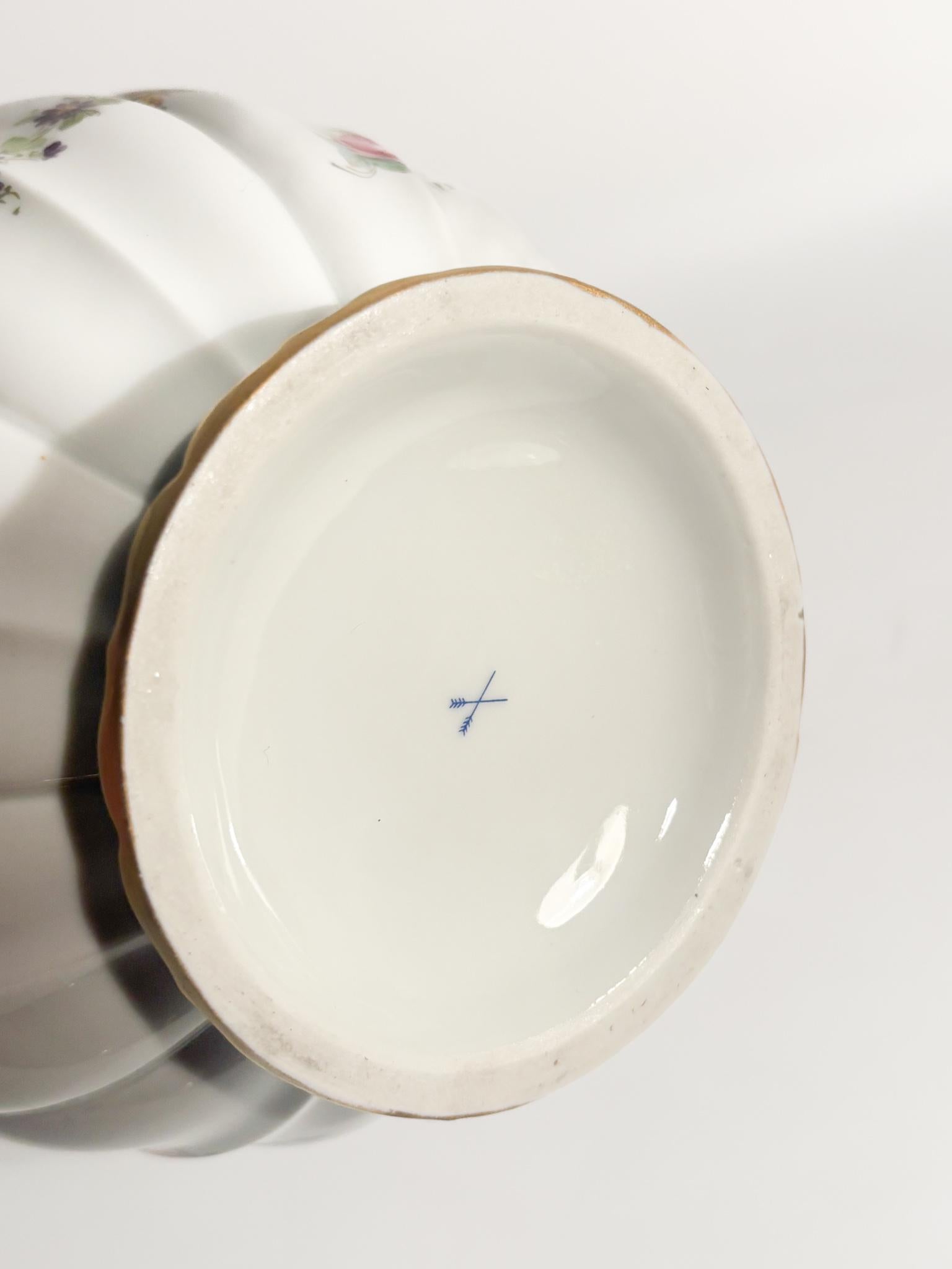 Vaso Centrotavola Cachepot in Porcellana di Parigi Anni 50 in vendita 2