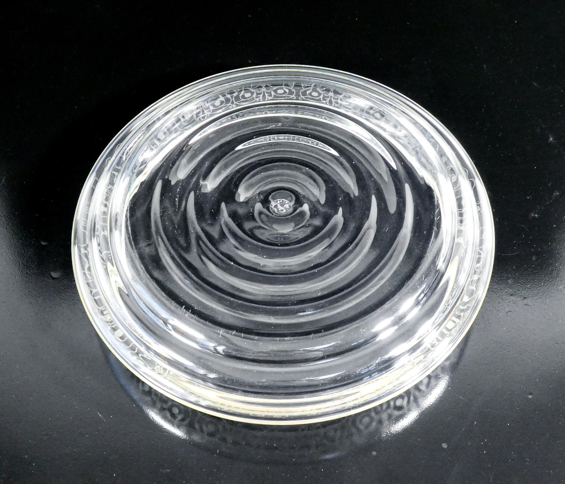 Centerpiece vase, fruit bowl BACCARAT decoration Rohan silver rim 800 For Sale 2
