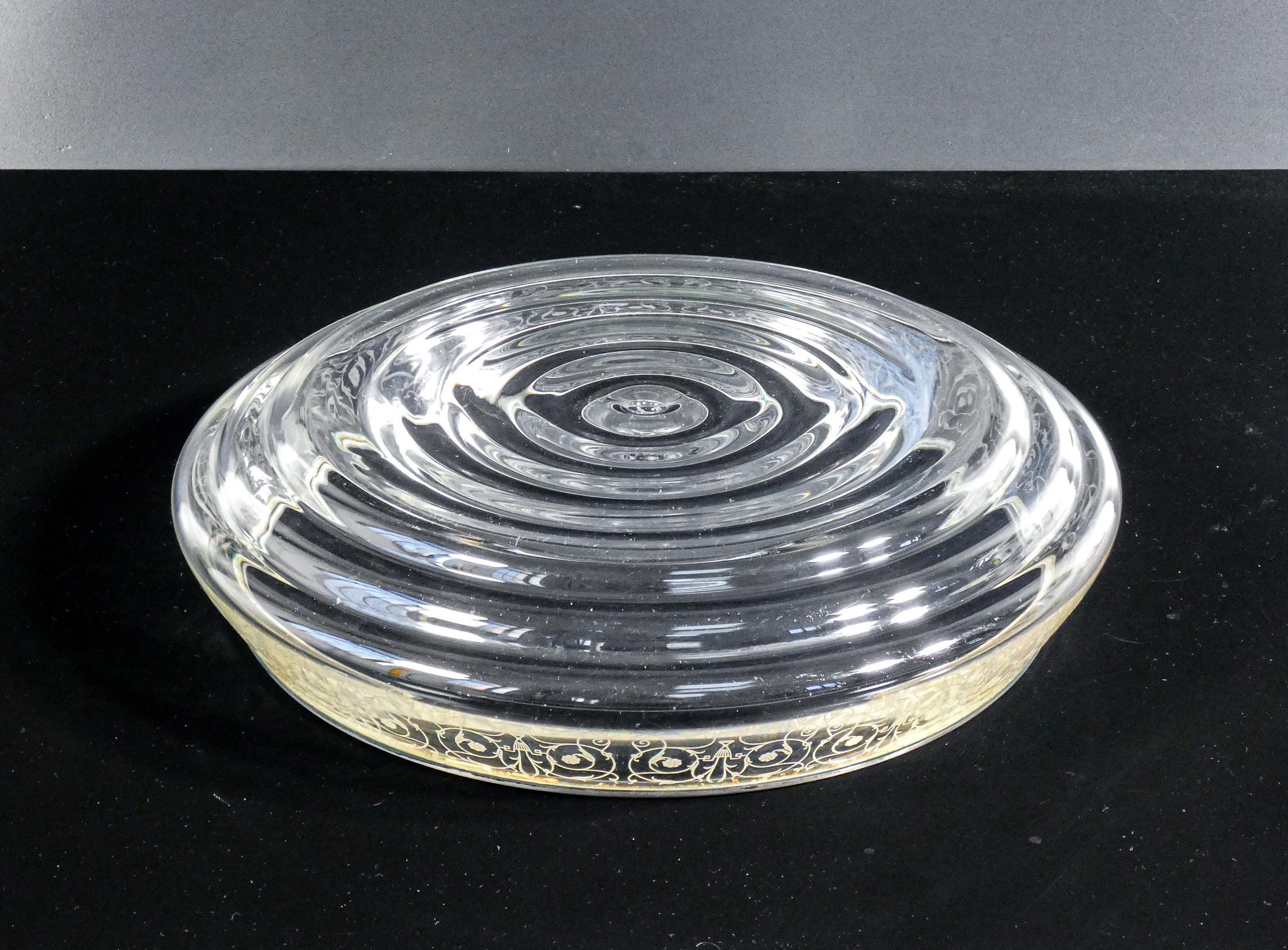Centerpiece vase, fruit bowl BACCARAT decoration Rohan silver rim 800 For Sale 3