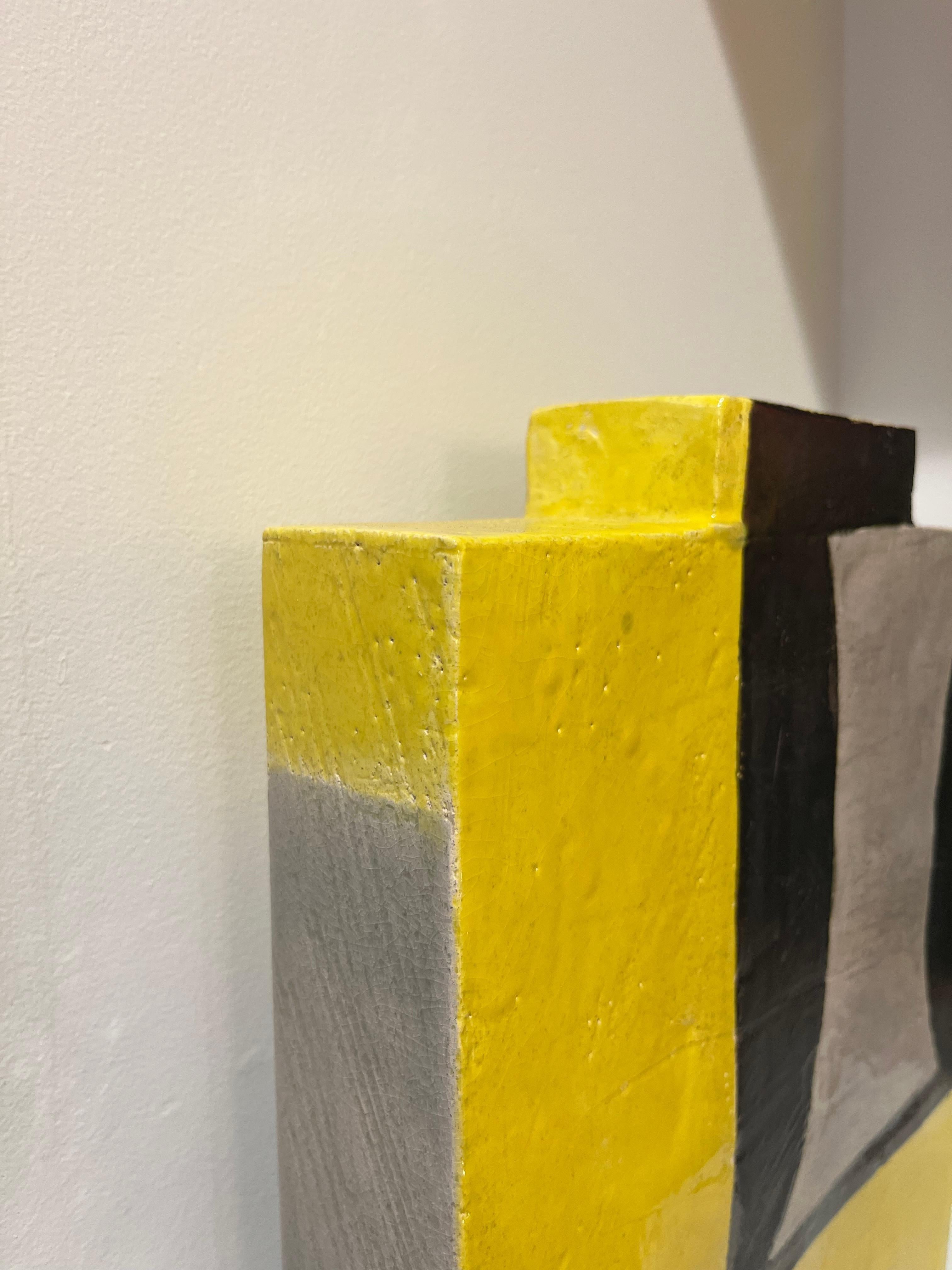 Ceramica Vaso Ceramic Algora Yellow di Manuel Sanchez in vendita