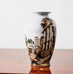 Vase Ceramic Decor Vecchia Faenza Rare 1960s Design Art