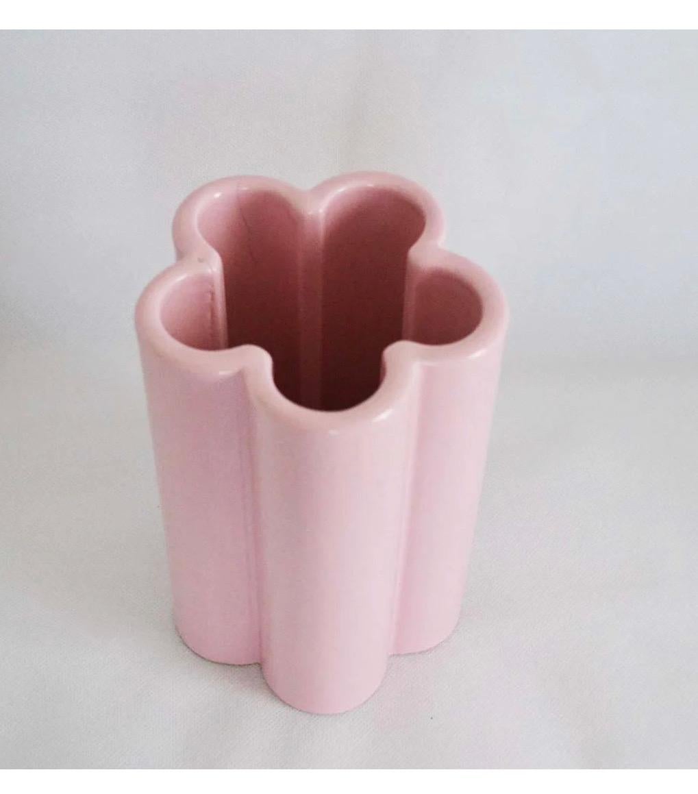 Vaso Ceramica Rosa Made in Italy - Art - For Sale 1