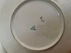 Vaso con Piatto Sesto Fiorentino Decorato a mano anni '40/'50 -Art-