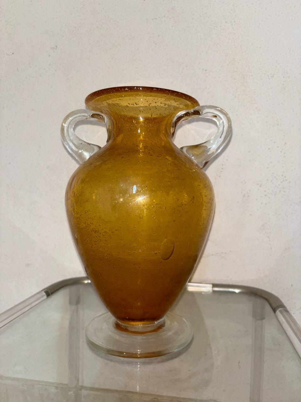 Fatto a mano Vaso coppa in vetro  Barovier 60's in vendita