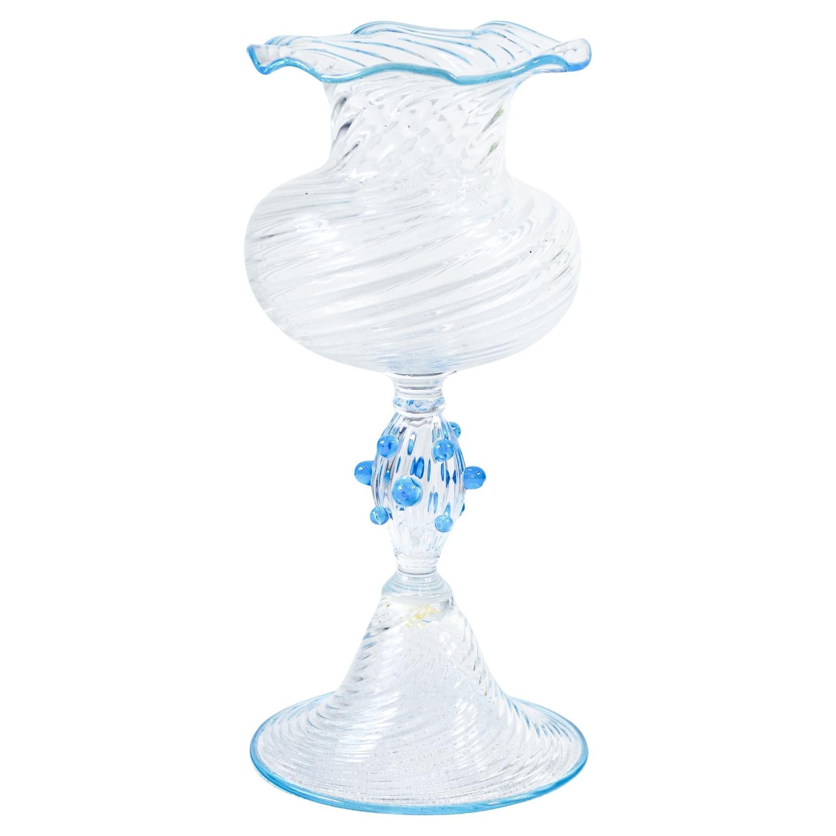 Vase, Murano blown glass bowl. Anni 60