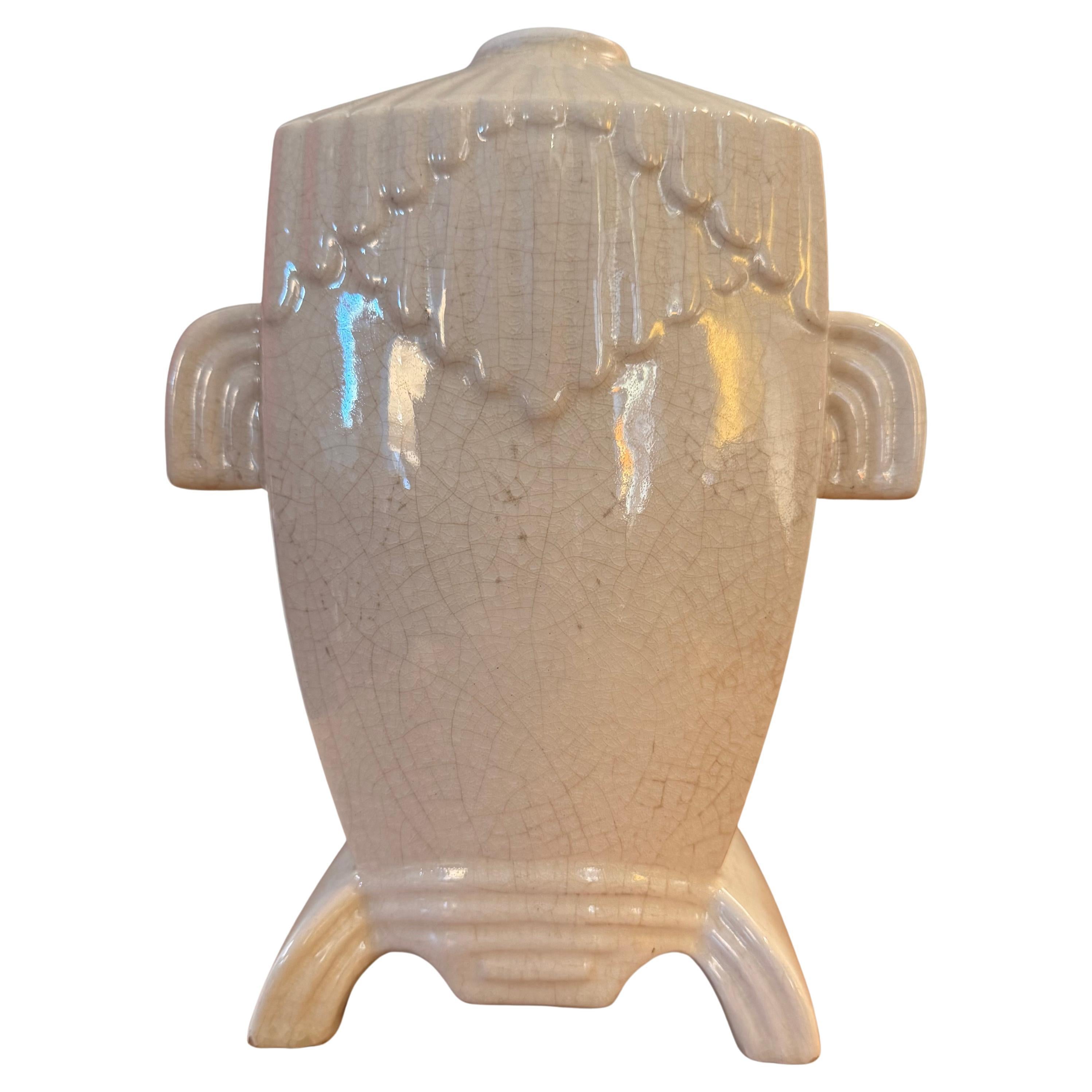 Craquele vase, France 1930
