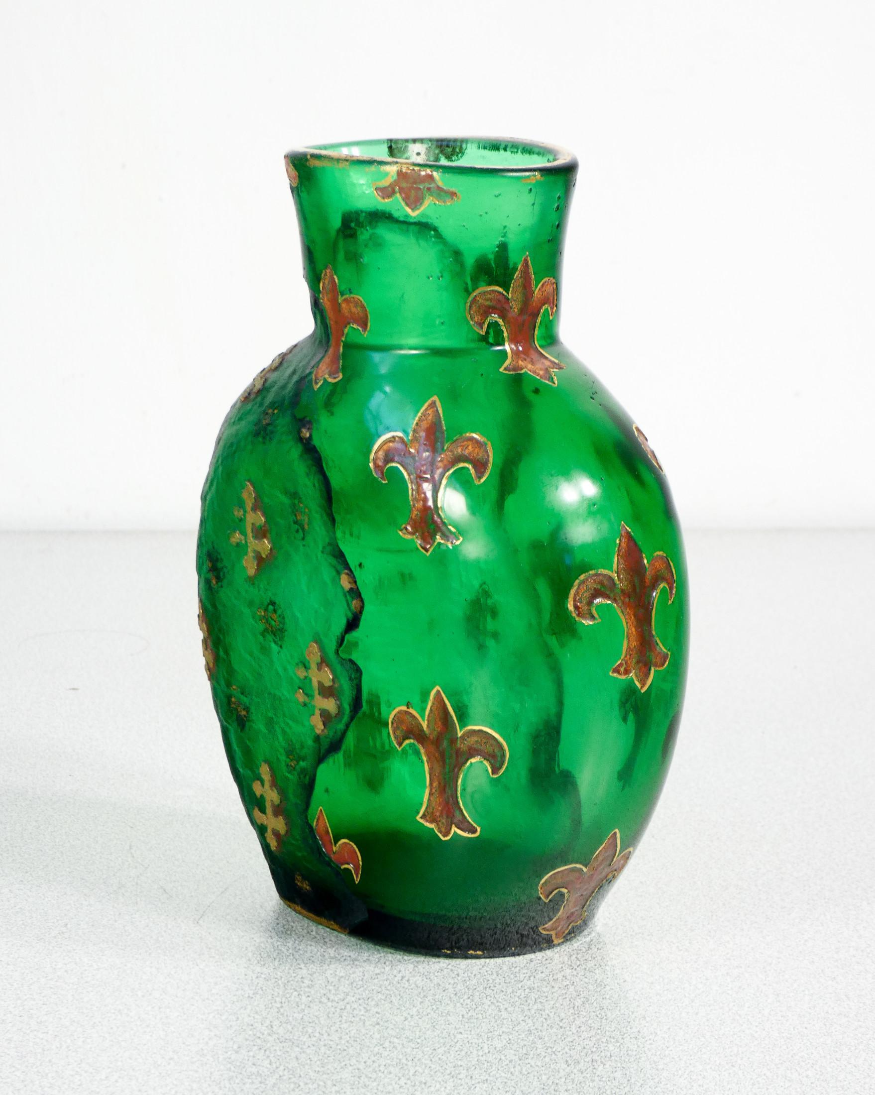 Vase DAUM Frères en verre soufflé et gravé à l'acide. Nancy, fin du XIXe siècle en vente 2