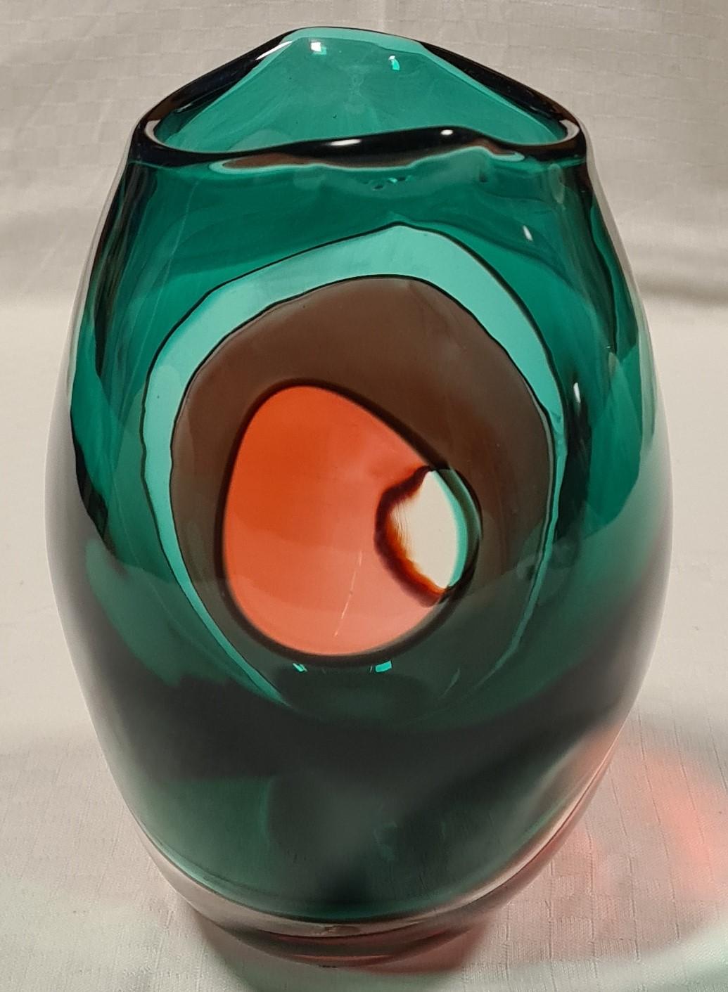 Vaso della serie carnevale di Archimede Seguso in vendita 2
