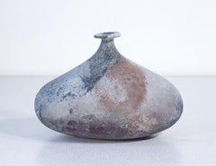 Vase from the Scavo series, made of blown glass, designed by Alfredo BARBINI. Murano, 1970s