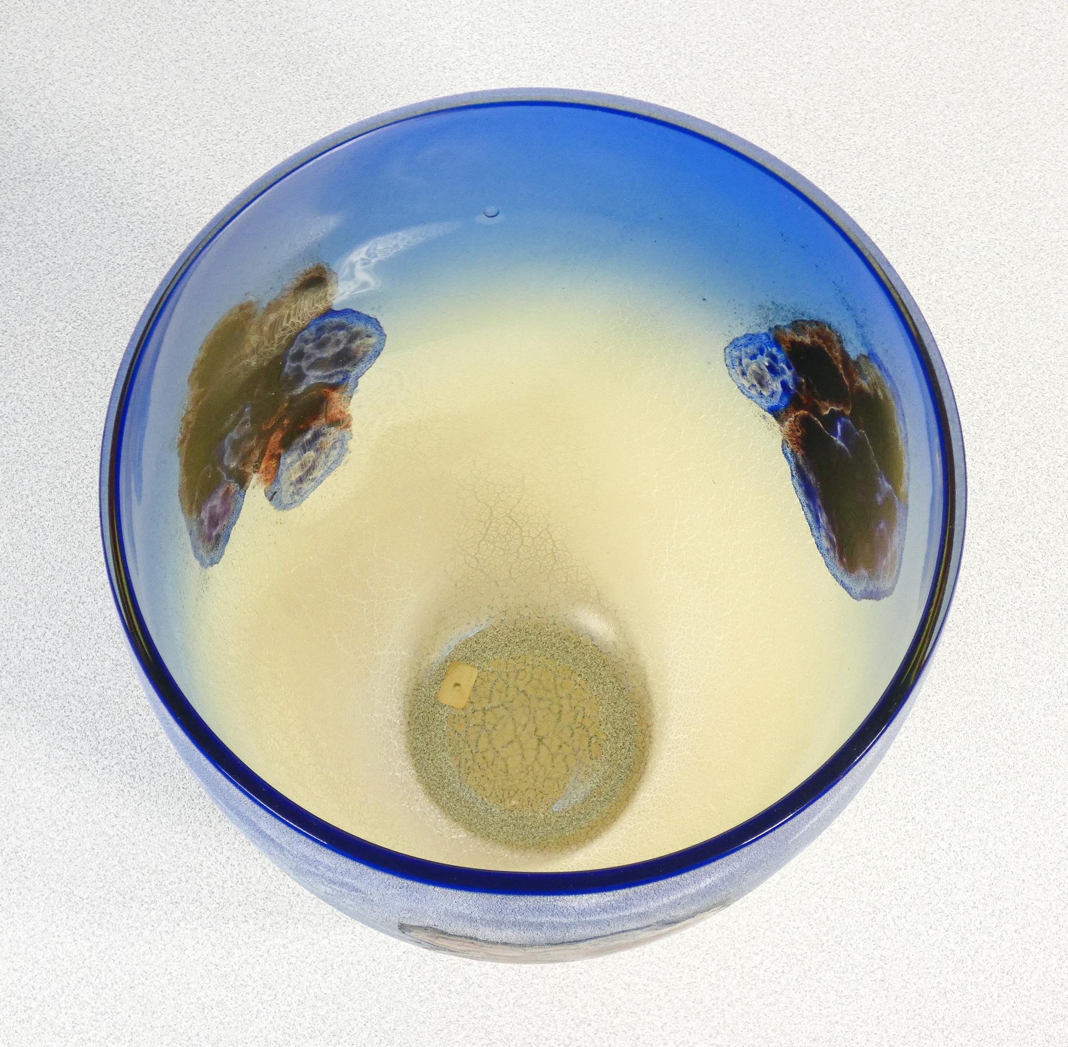 Vase der Serie Scavo aus mundgeblasenem, klangvollem Glas, Design Alfredo BARBINI. Murano im Angebot 5