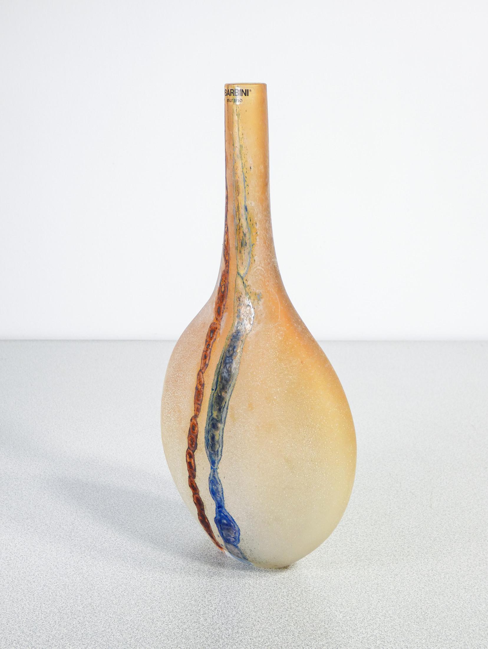 Vaso della Serie Scavo in vetro sonoro soffiato, entworfen Alfredo BARBINI. Murano im Zustand „Hervorragend“ im Angebot in Torino, IT