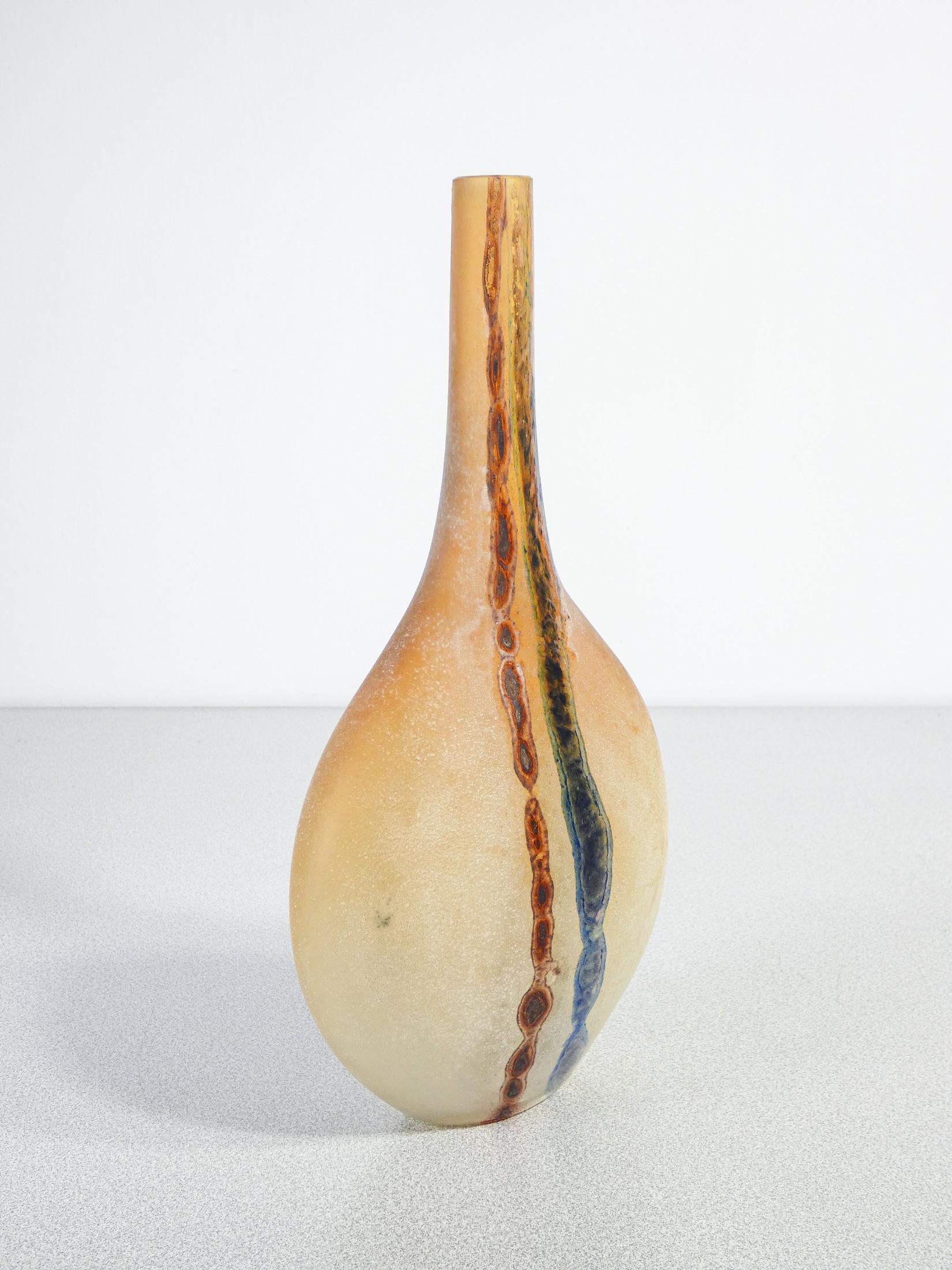 Vaso della Serie Scavo in vetro sonoro soffiato, entworfen Alfredo BARBINI. Murano (Late 20th Century) im Angebot