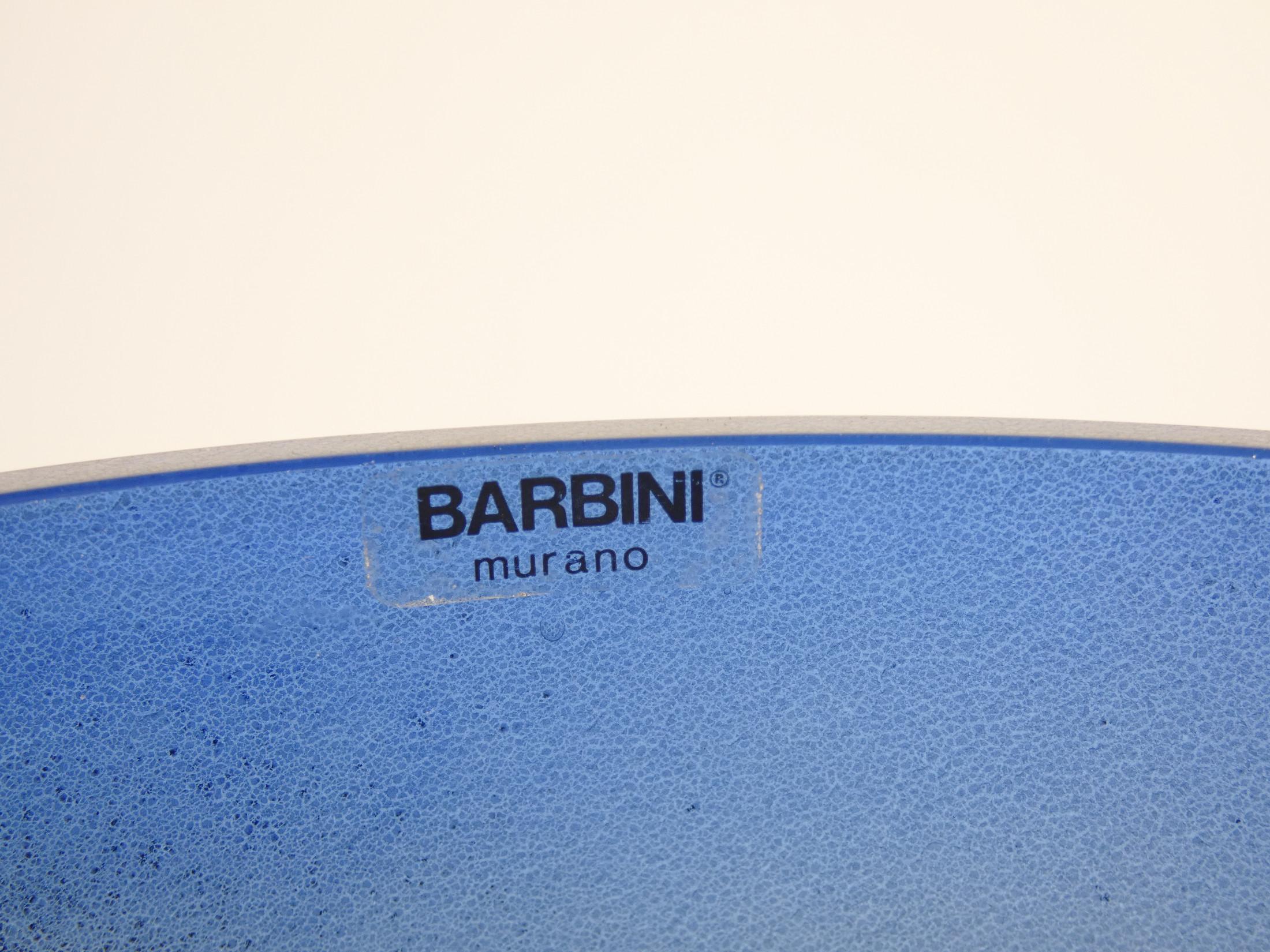 Vase from the Scavo series in blown sonorous glass, design Alfredo BARBINI. Murano For Sale 3