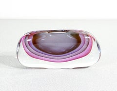 Luigi ONESTO design vase in polychrome blown Murano glass. Italy, 70s