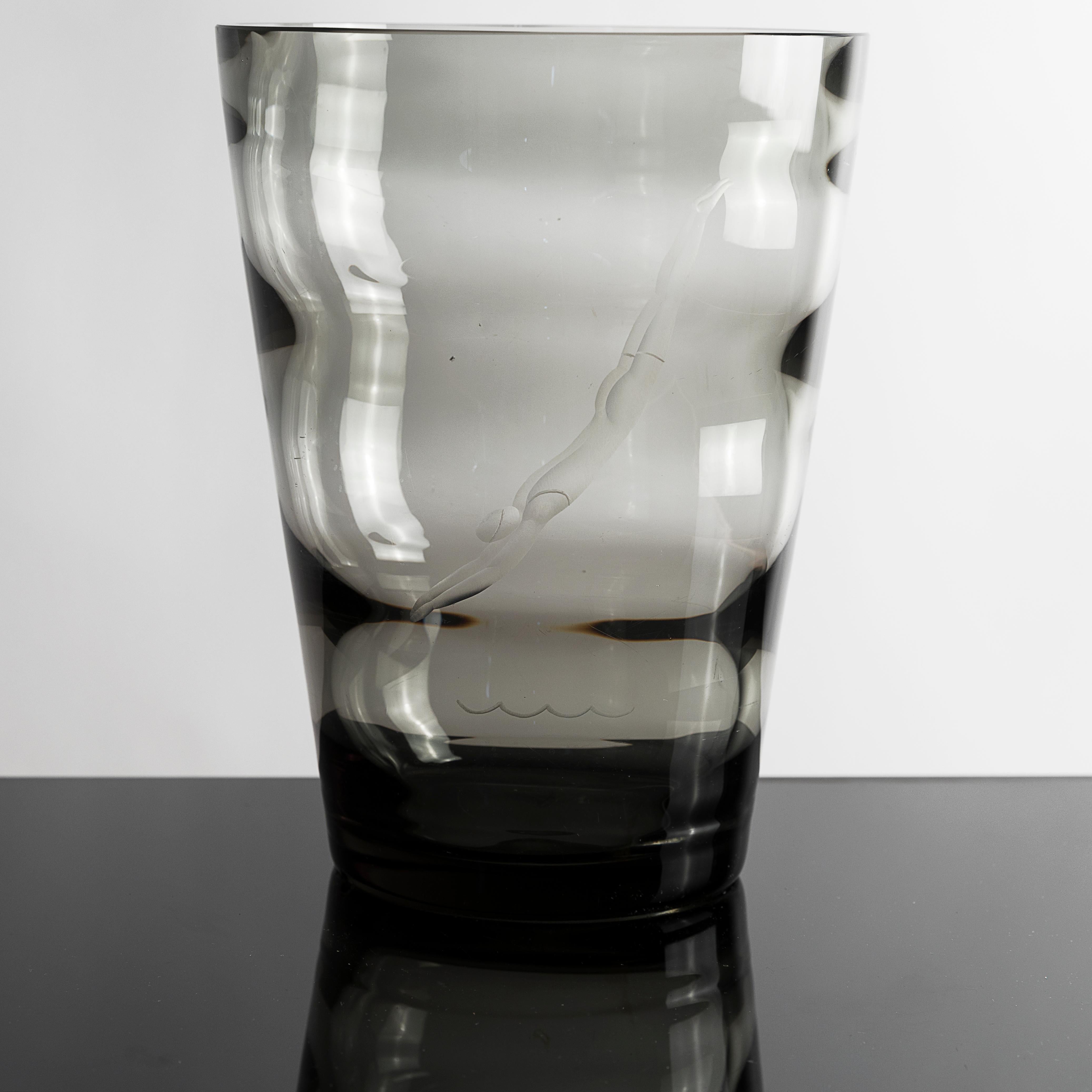 Vaso di Murano su disegno di Franz Pelzel für SALIR, Anni '20 (Early 20th Century) im Angebot