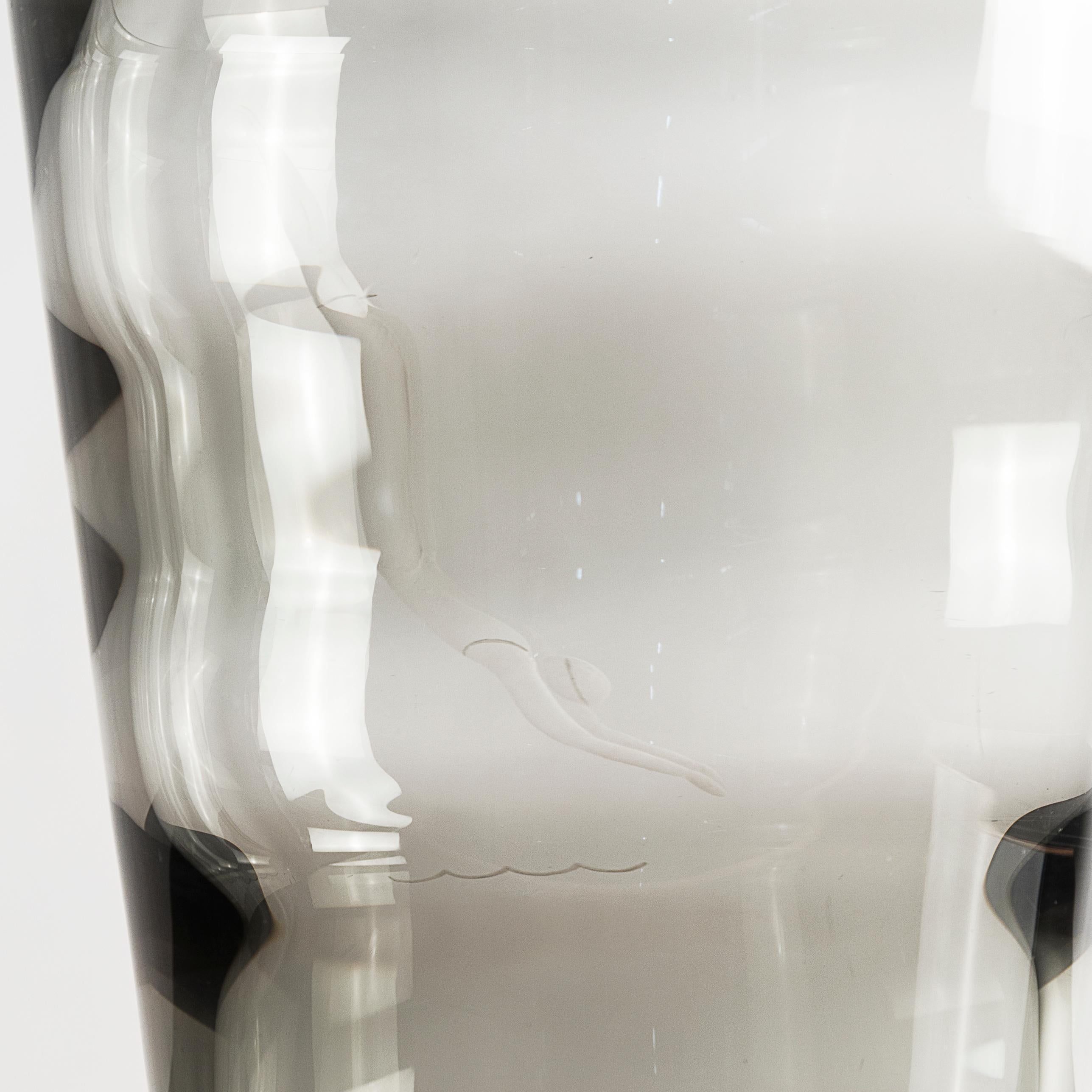 Vaso di Murano su disegno di Franz Pelzel für SALIR, Anni '20 im Angebot 1