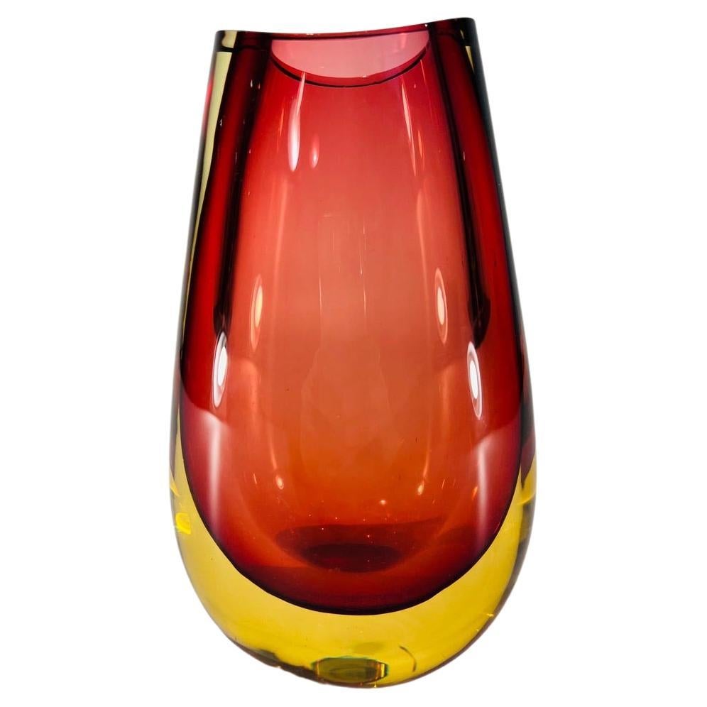  Vaso en vidrio de Murano atribuido a Seguso Vetri dArte c 1950 en venta