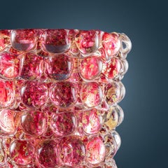 Ercole Barovier 'Lenti' series vase in pink Murano glass 1970s