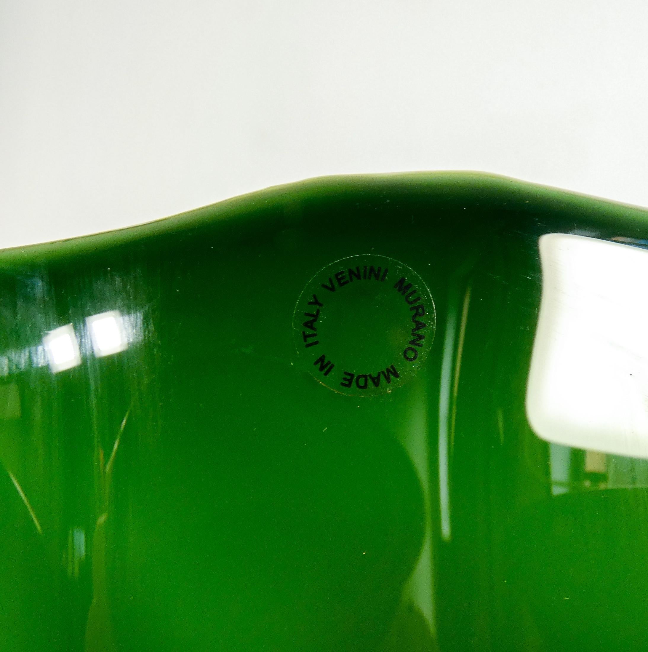 Vaso Fazzoletto design Fulvio BIANCONI per VENINI. Murano, 1972 4