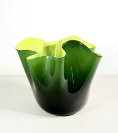 Vaso Fazzoletto design Fulvio BIANCONI per VENINI. Murano, 1972