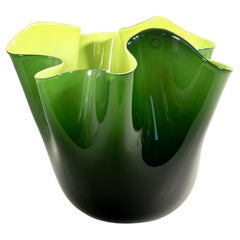 Jarrón Fazzoletto diseñado por Fulvio BIANCONI para VENINI. Murano, 1972