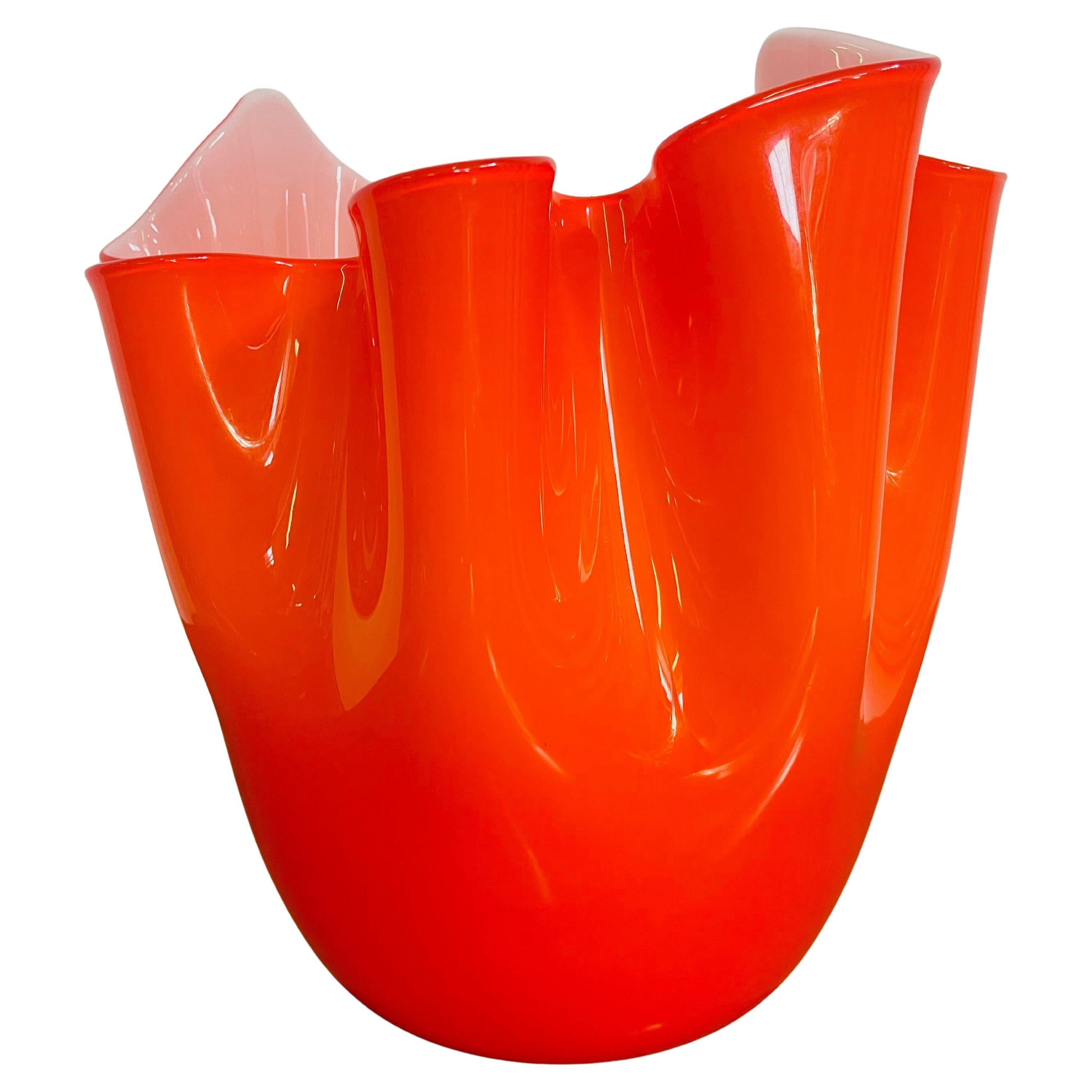 Vase Fazzoletto de Fulvio Bianconi pour Venini en vente