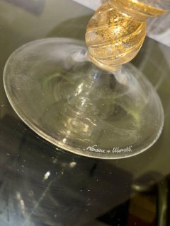 Vase aus geblasenem Muranoglas, signiert Nason Moretti, 1950.