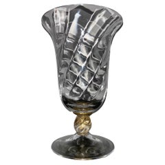 Vase signé Nason Moretti en verre soufflé de Murano, 1950.