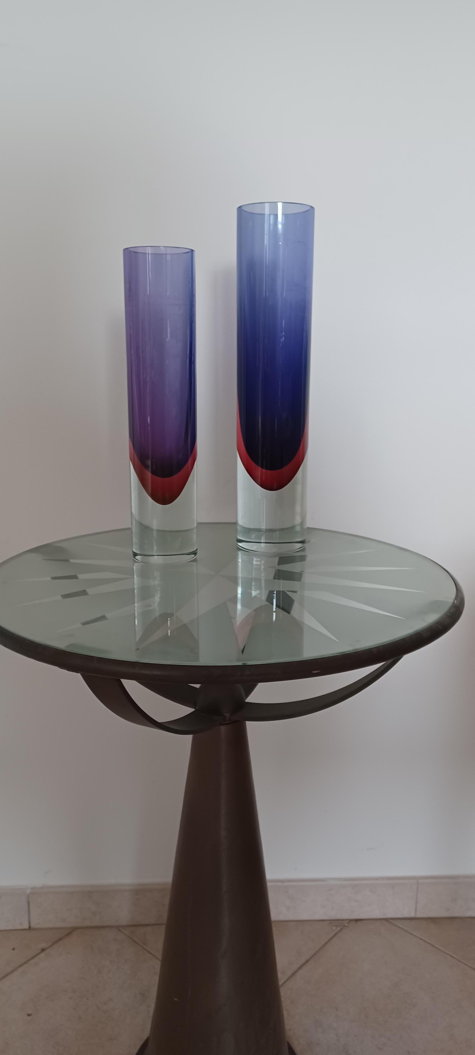 Post-Modern Flavio Poli Seguso Murano Vase For Sale