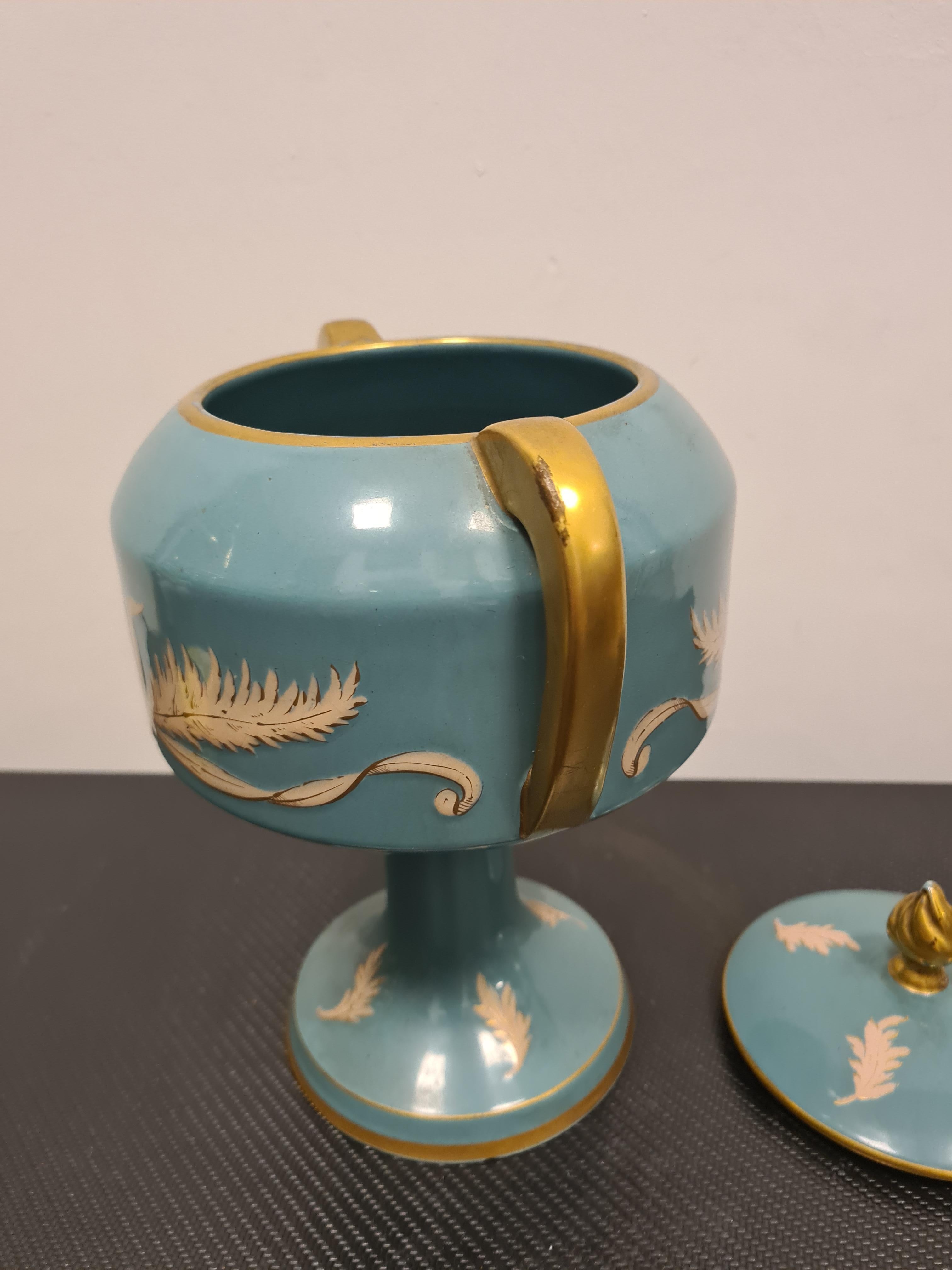 French art deco glazed ceramic vase early 1900' For Sale 6