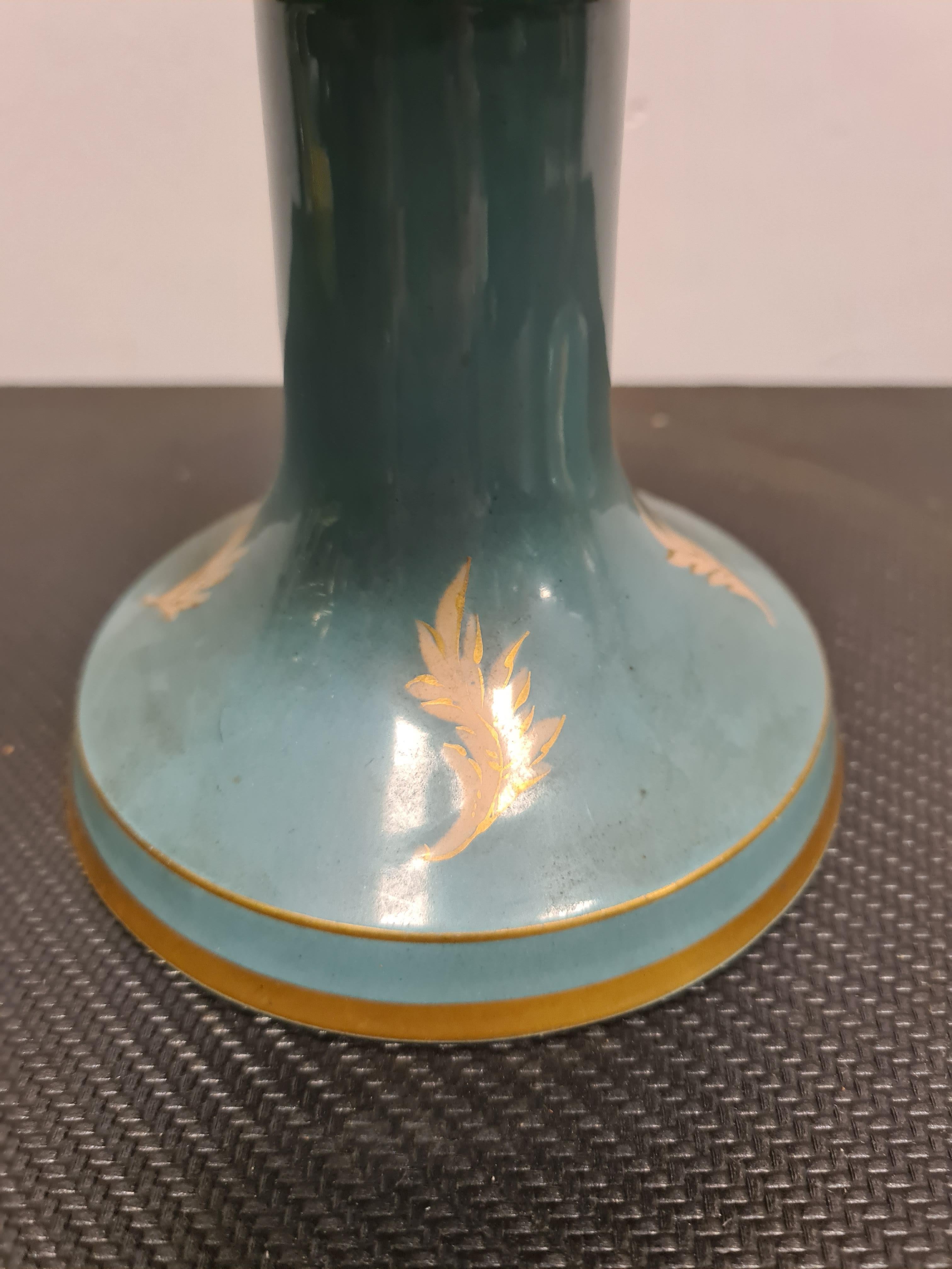 French art deco glazed ceramic vase early 1900' For Sale 1