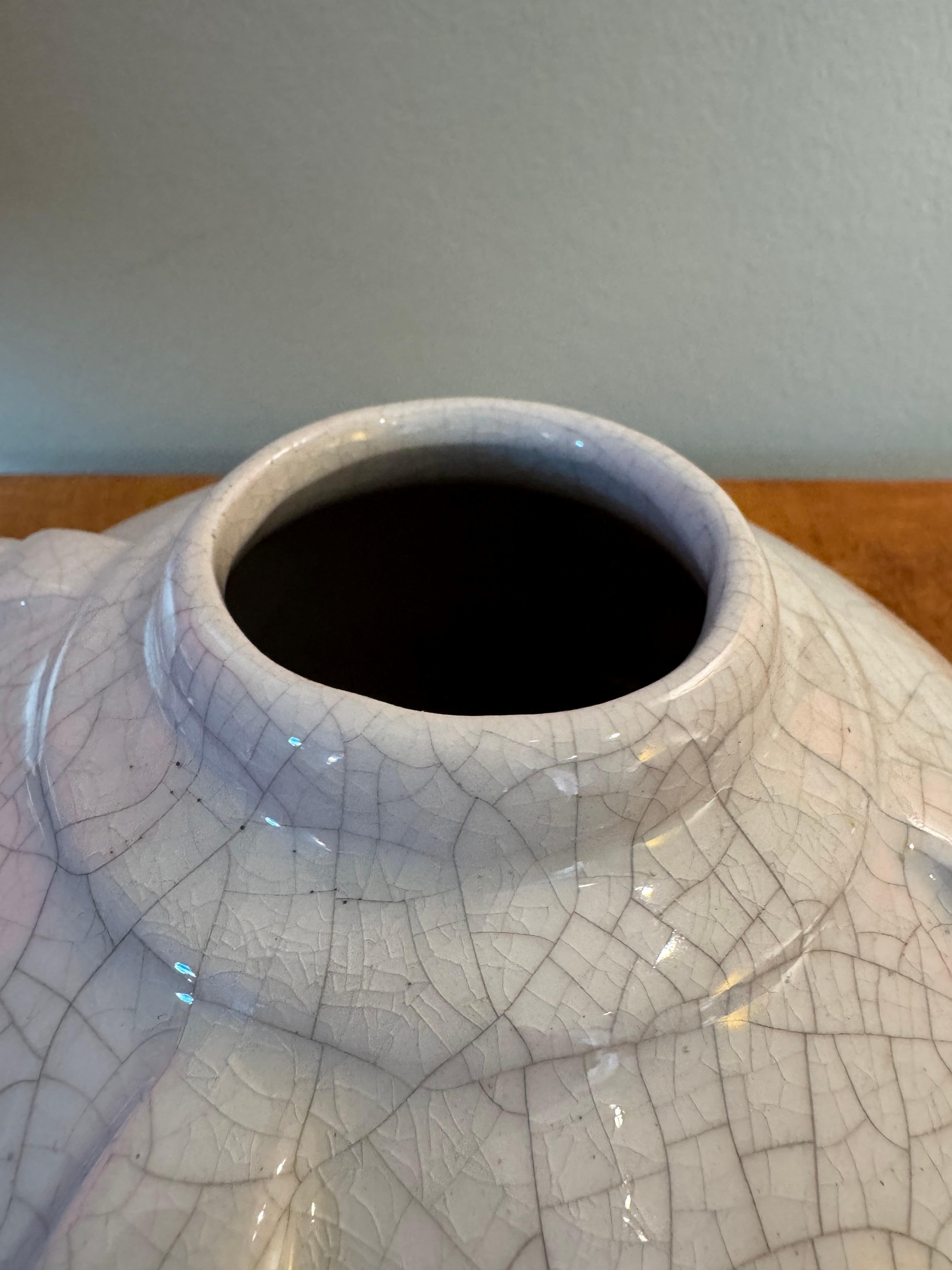 Keramikvase Craquele, Frankreich 1930 (French) im Angebot