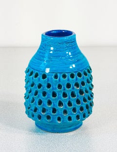 Ceramic vase, design Aldo LONDI for Bitossi, Rimini Blu series. 1950s/60s