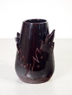 Ceramic vase, design Marco SILOMBRIA for G.M.A. 1903. Italy, 1996