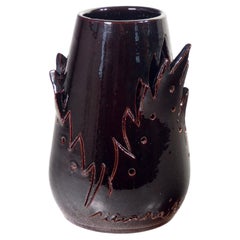Vase en céramique, modèle Marco SILOMBRIA pour G.M.A. 1903. Italie, 1996