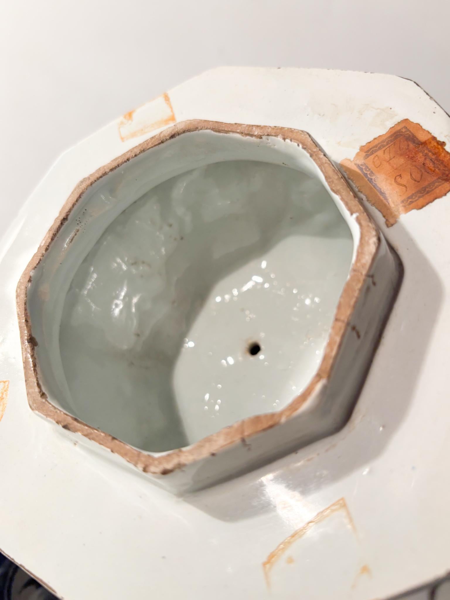 Vaso in Ceramica di Delft Bianco e Blu Cobalto Primi Novecento in vendita 2