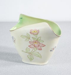 Vaso in ceramica dipinta a mano LENCI Torino. Italia, Anni 30