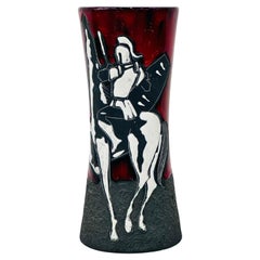 Lava-effect ceramic vase,  Italy -  San Marino  anni 50